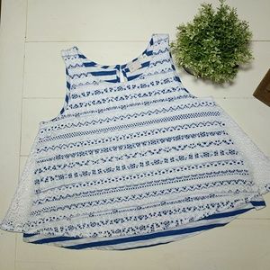 Postmark | Anthropologie Crochet Swing Tank